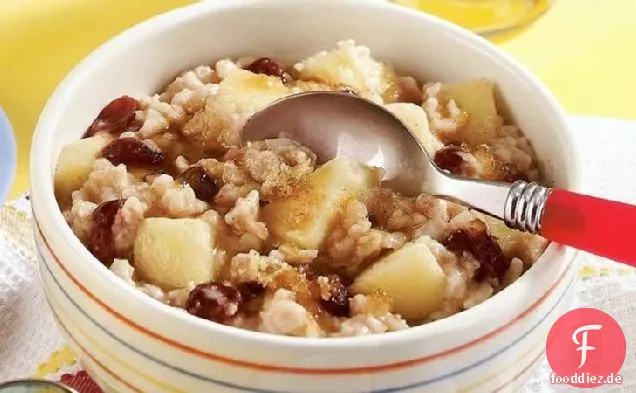 Slow-Cooker Apfel Cranberry Haferflocken