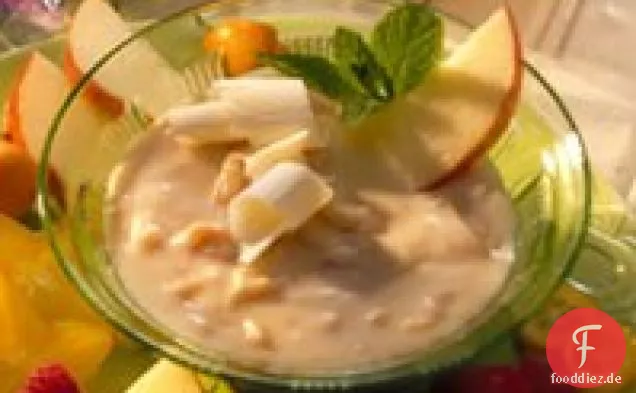 Weiße Schokolade-Mandel-Sauce