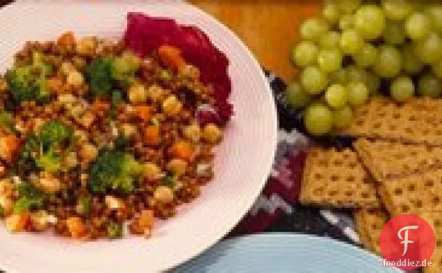 Herz gesund Kochbuch Weizen Beerensalat