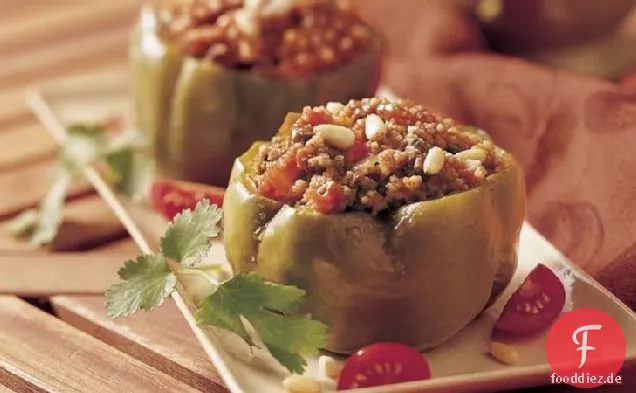 Slow-Cooker-Couscous - -Gefüllte Paprikaschoten