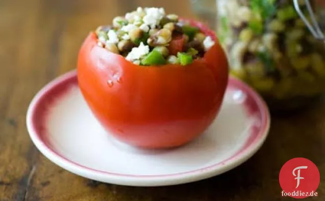 Lila Rumpf Erbse eingelegter Salat