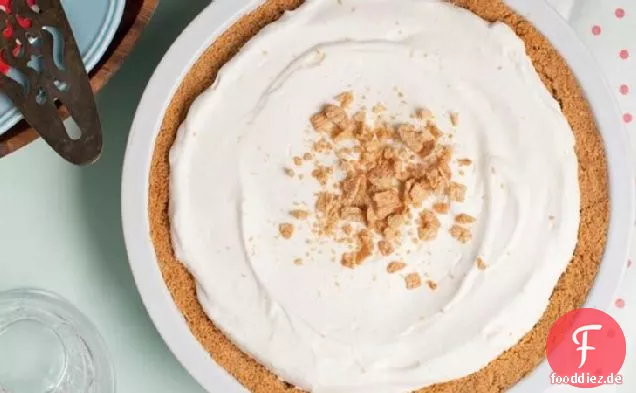 Zimt Getreide Milch Bananen Cream Pie