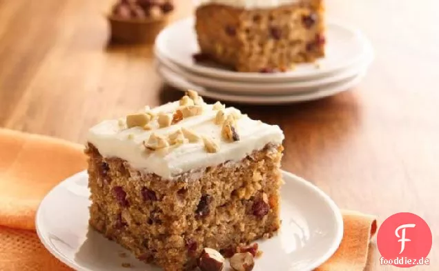 Butternut Squash-Kuchen mit Butter-Rum-Zuckerguss