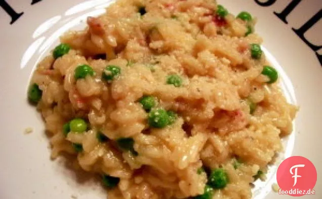 Risotto Mit Erbsen Und Schinken