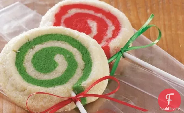 Mint-Swirl Lollipop Cookies