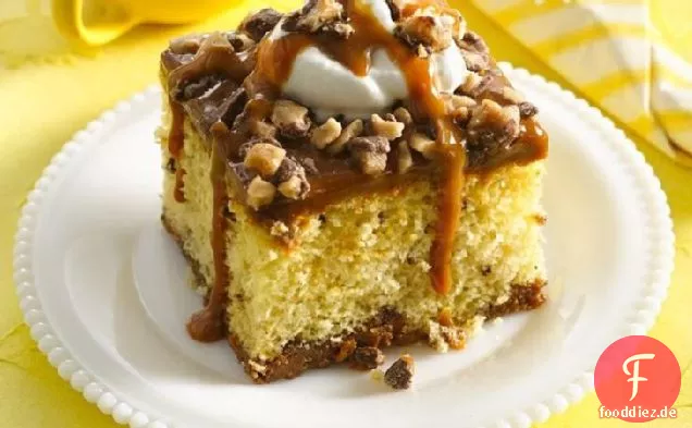 Ooey Klebrig Karamell Kuchen