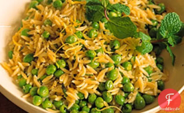 Orzo Mit Erbsen Und Minze