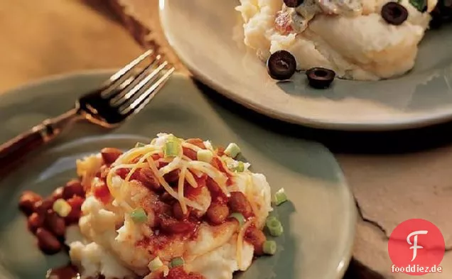 Kartoffelpüree mit mexikanischem Chili-Käse-Topper