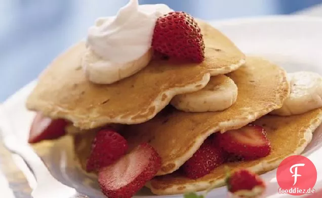 Schokoladen-Chip-Bananen-Pfannkuchen
