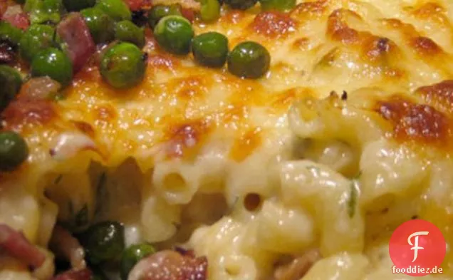 Der ultimative Mac 'n Cheese mit Erbsen & Speck