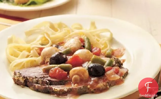 Slow-Cooker italienischer Rumpfbraten