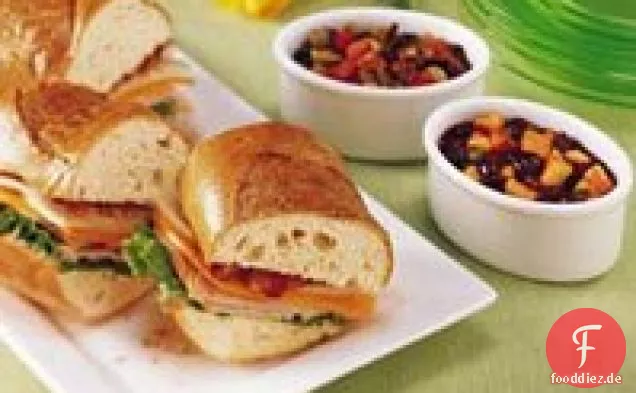 Türkei Subs mit Kirsche Salsa