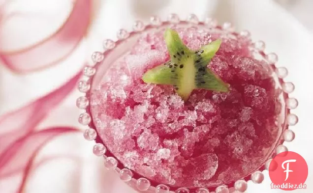 Cranberry-Kräutertee Granita
