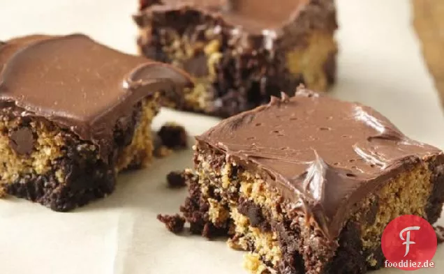 Schokolade-Chip-Cookie-Teig-Brownies