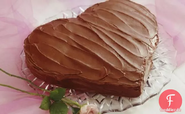 Schokolade Herzförmiger Kuchen