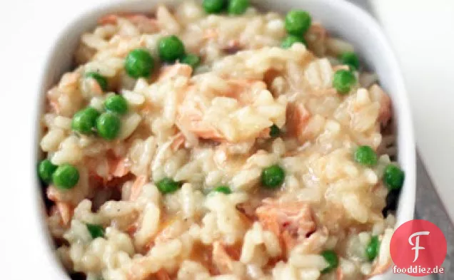 Lachs & Erbsen-Risotto