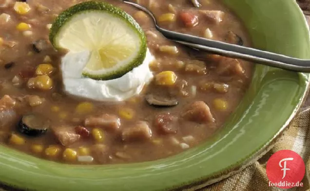 Jamaikanische Schinken- und Bohnensuppe