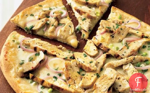 Gegrillte Hot & Spicy Orange Chicken Pizza