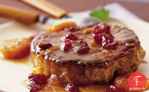 Würzige Orange Schweinekoteletts