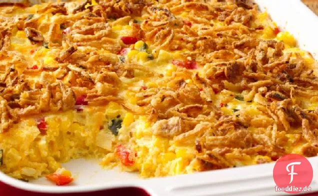 Cheesy mexikanischen Mais Backen