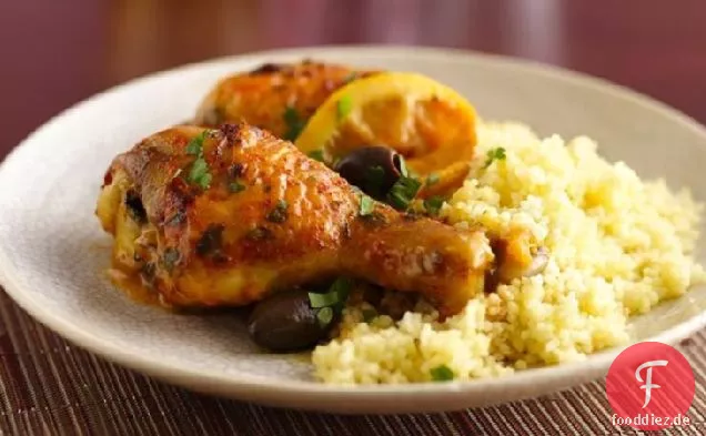 Marokkanisches Huhn mit Oliven