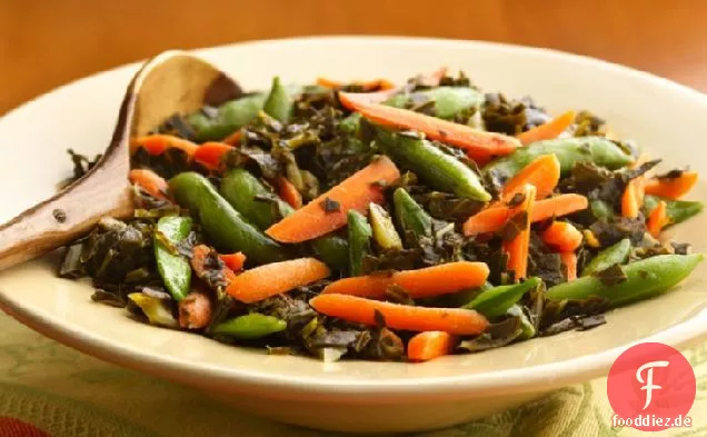Pea Pods und Greens Medley