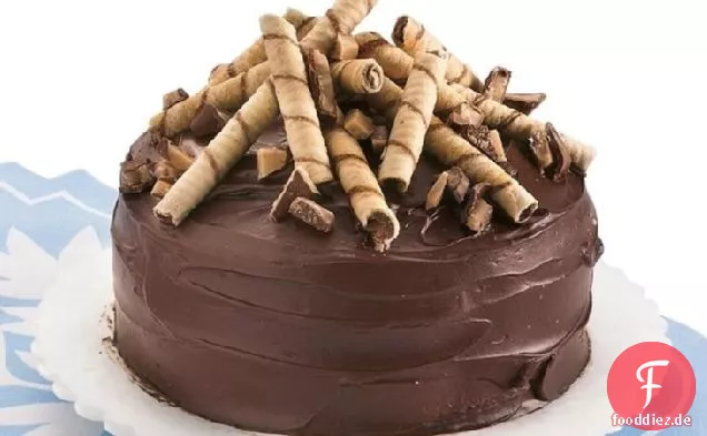 Toffee -, Butter-Torte mit Schokolade Ganache Glasur