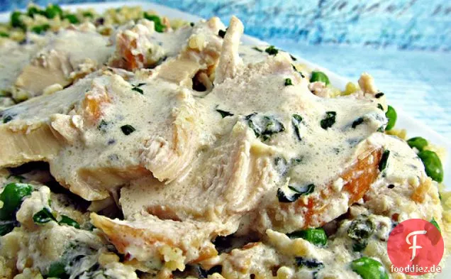 Estragon Huhn W/ Süße Erbse Couscous