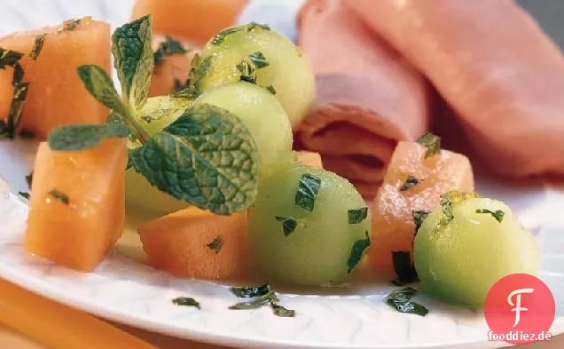Limetten-Minze-Melonen-Salat