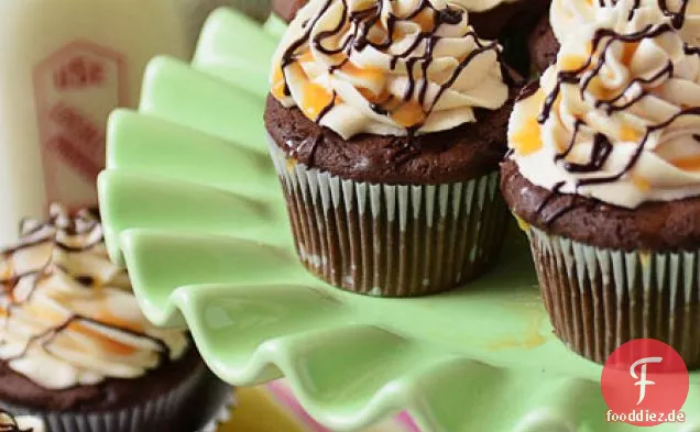 Bailey's Schokolade & Karamell Irish Cream Cupcakes