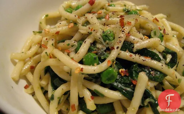 Erbsen & Spinat Pesto Pasta