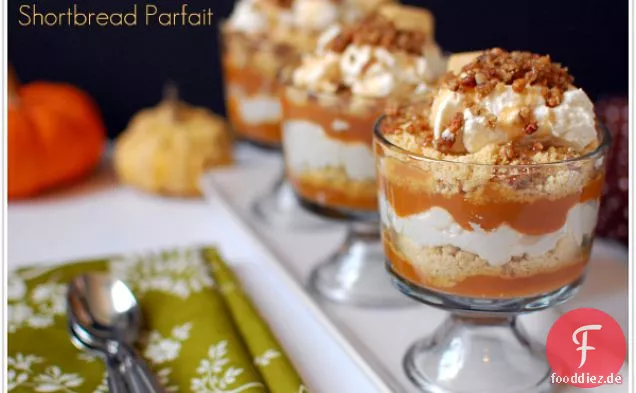 Whisky Kürbis Shortbread Parfait
