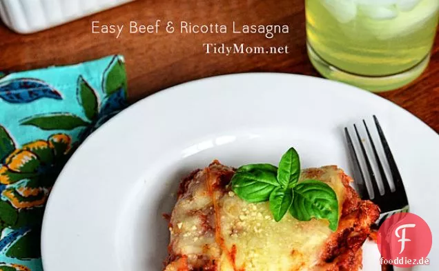 Easy Beef & Ricotta Lasagne