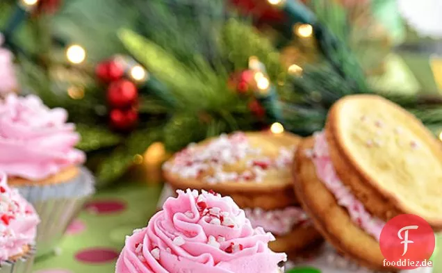 Vanille-Pfefferminz-Cupcakes