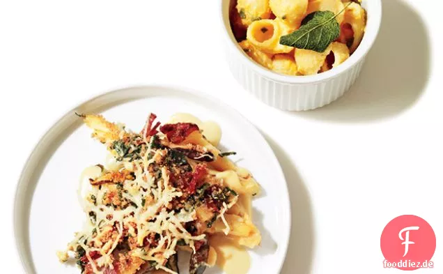 Fontina Mac mit Kürbis und Salbei