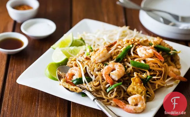 Shrimp Pad Thai für Zwei
