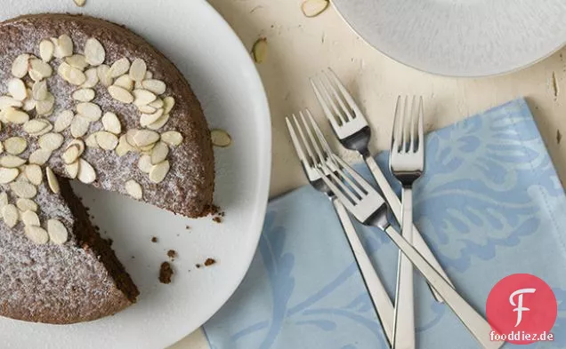 Schokolade geröstete Mandeltorte