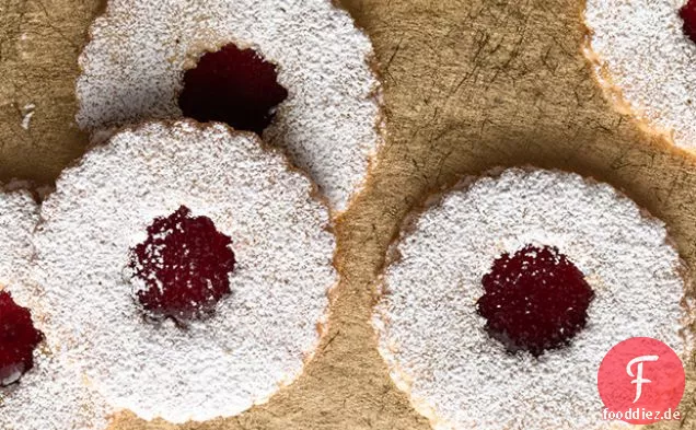 Himbeer-Mandel-Linzer Kekse