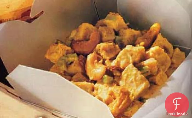 Curry-Truthahn-Salat mit Cashewnüssen