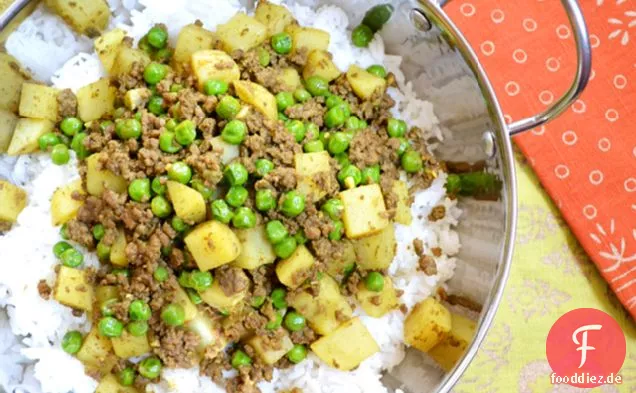 Curry-Rindfleisch Mit Erbsen