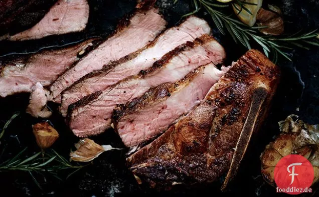 Pan-Seared Schweinefleisch Klinge Hacken