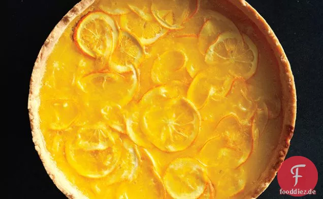 Zitronen-Honig-Torte mit gesalzener Shortbread-Kruste