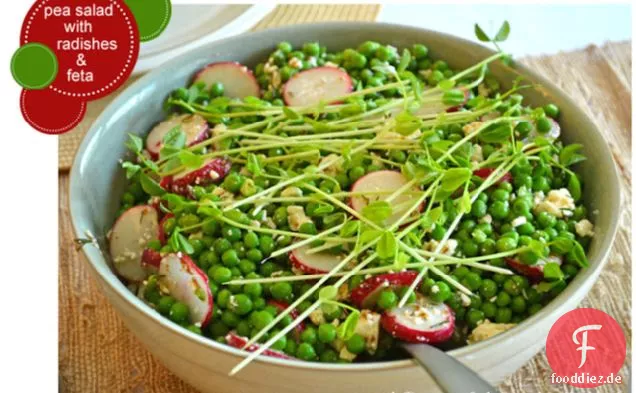 Erbsensalat mit Radieschen & Feta