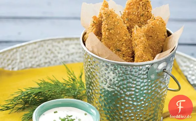 Cornflake-verkrustete Hühner-Tender