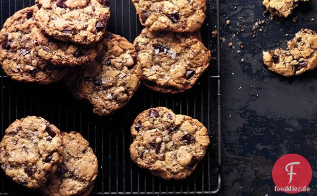 Salzige Schokolade Chunk Cookies