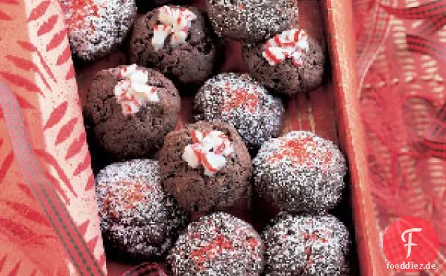 Schokoladenstückchen und Pfefferminz Crunch knistert