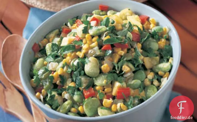 Sommer-Succotash mit Majoran