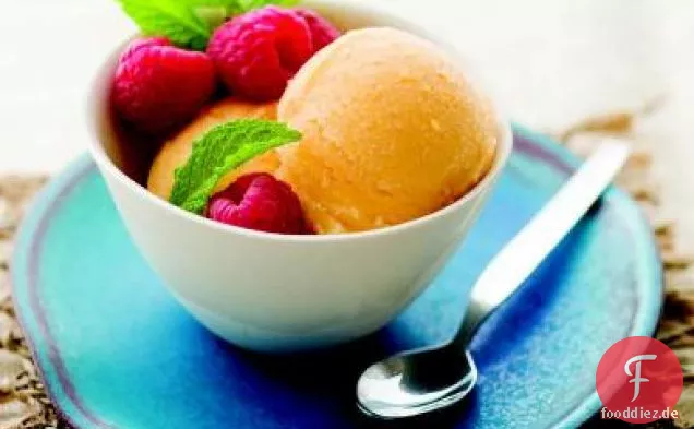 Pfirsich-Sriracha-Sorbet