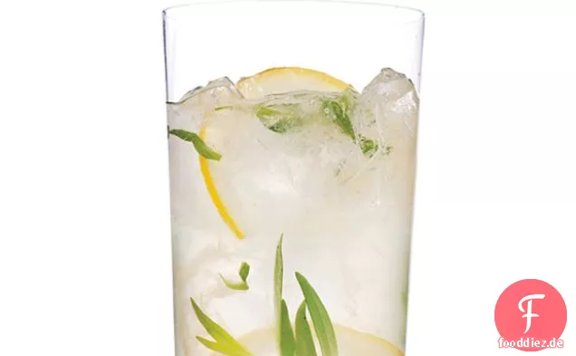 Funkelnde Estragon-Gin Limonade