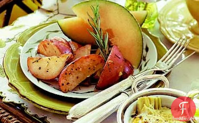 Kartoffeln gebraten mit Rosmarin und Meersalz